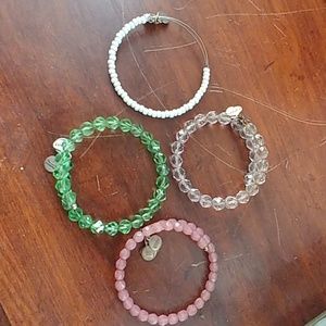 Alex and Ani beaded bracelets